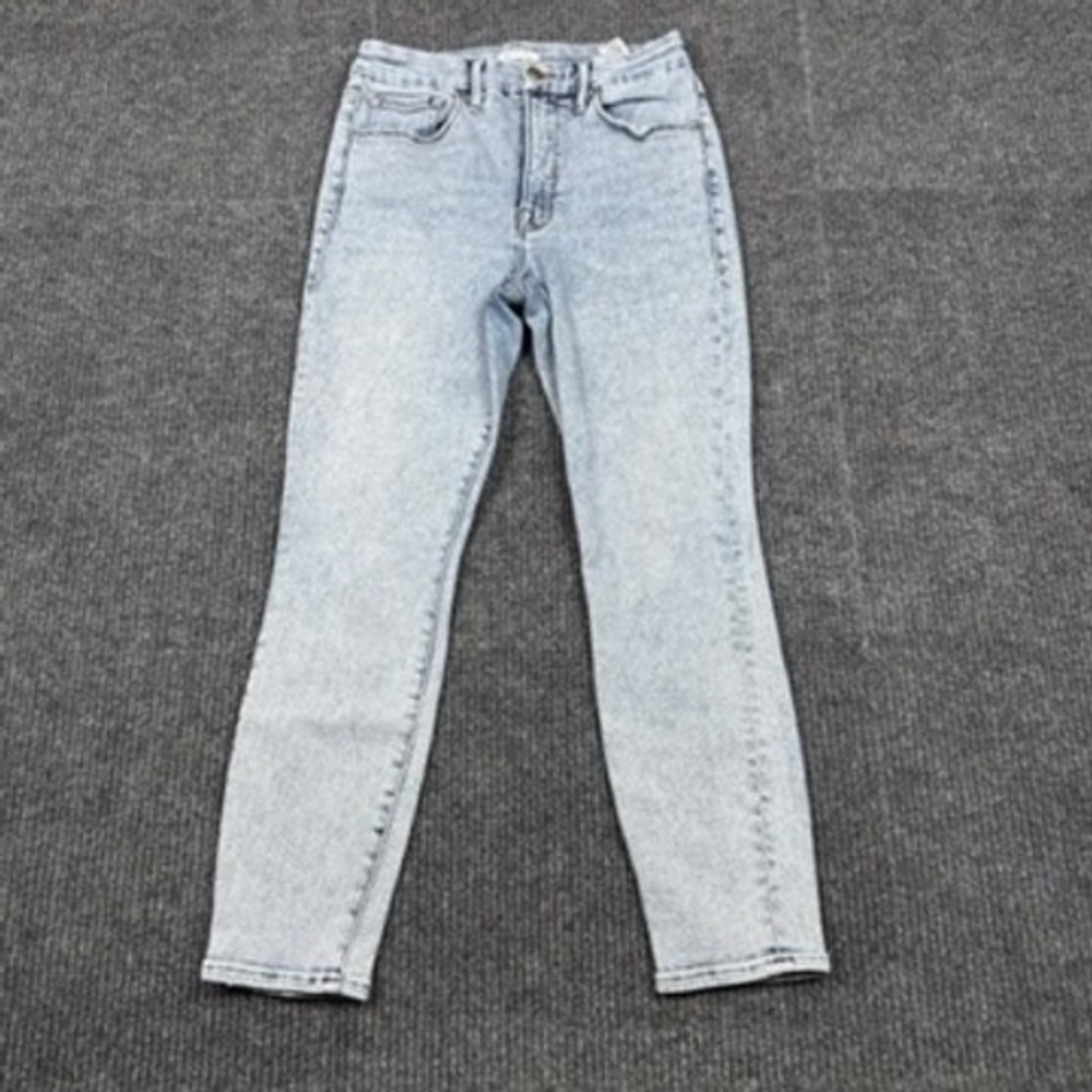 Good American Good Legs High Rise Skinny Jeans GLC380T Size 10/30 (Actual W27")